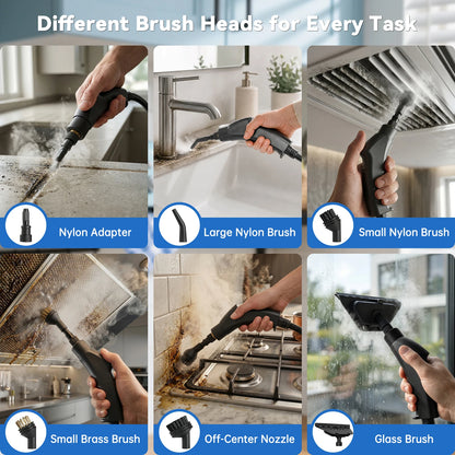 2500W Portable Handheld Steam Cleaner With Multiple Accessories