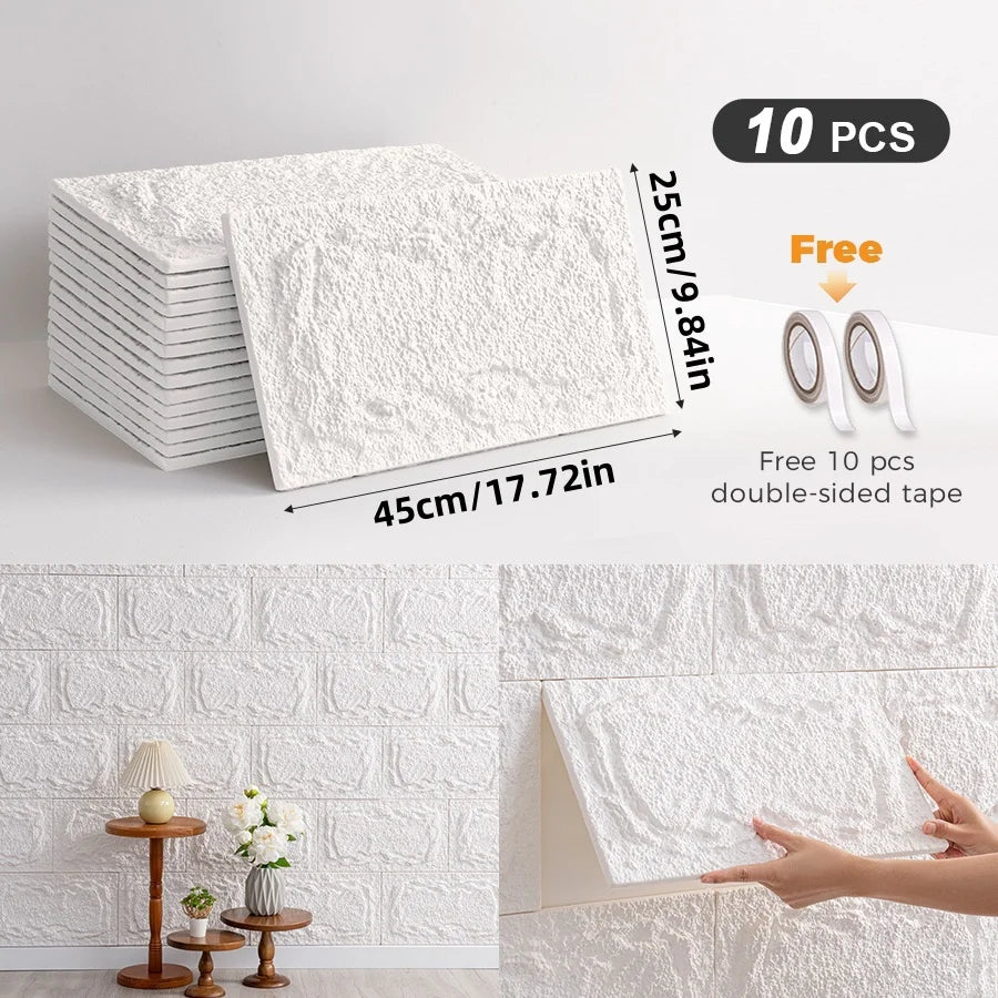 CHEE LYEE 3D Self Adhesive Stone Wall Panels Indoor Outdoor