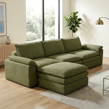 YQzyphyna Modern Cloud Modular L Shape Sofa Set With Pillows