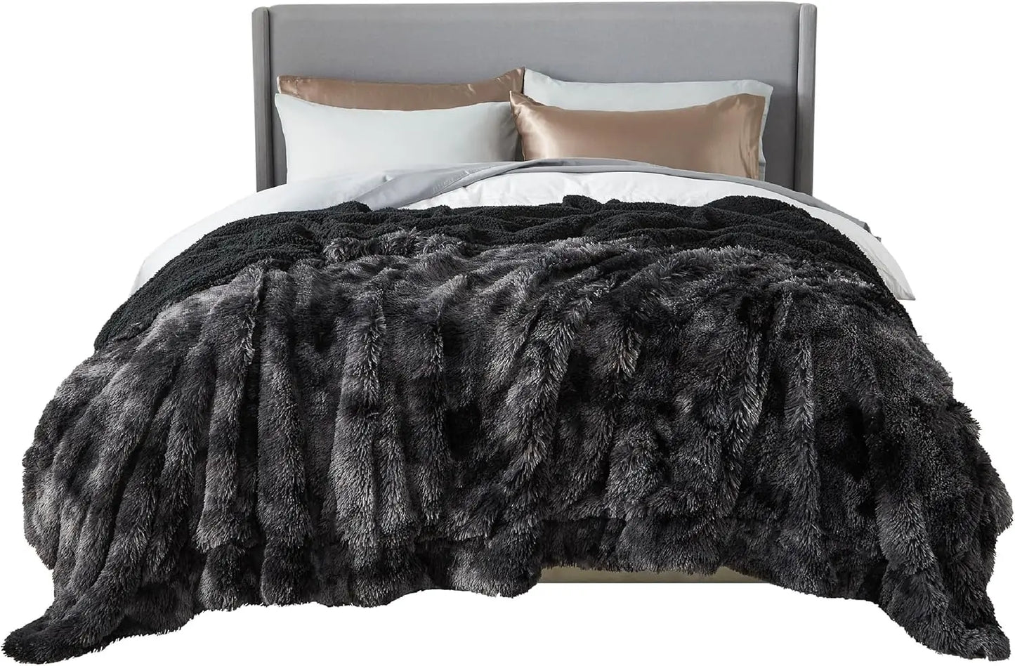 Fluffy Tie Dye Sherpa Blanket For Winter Warmth And Comfort