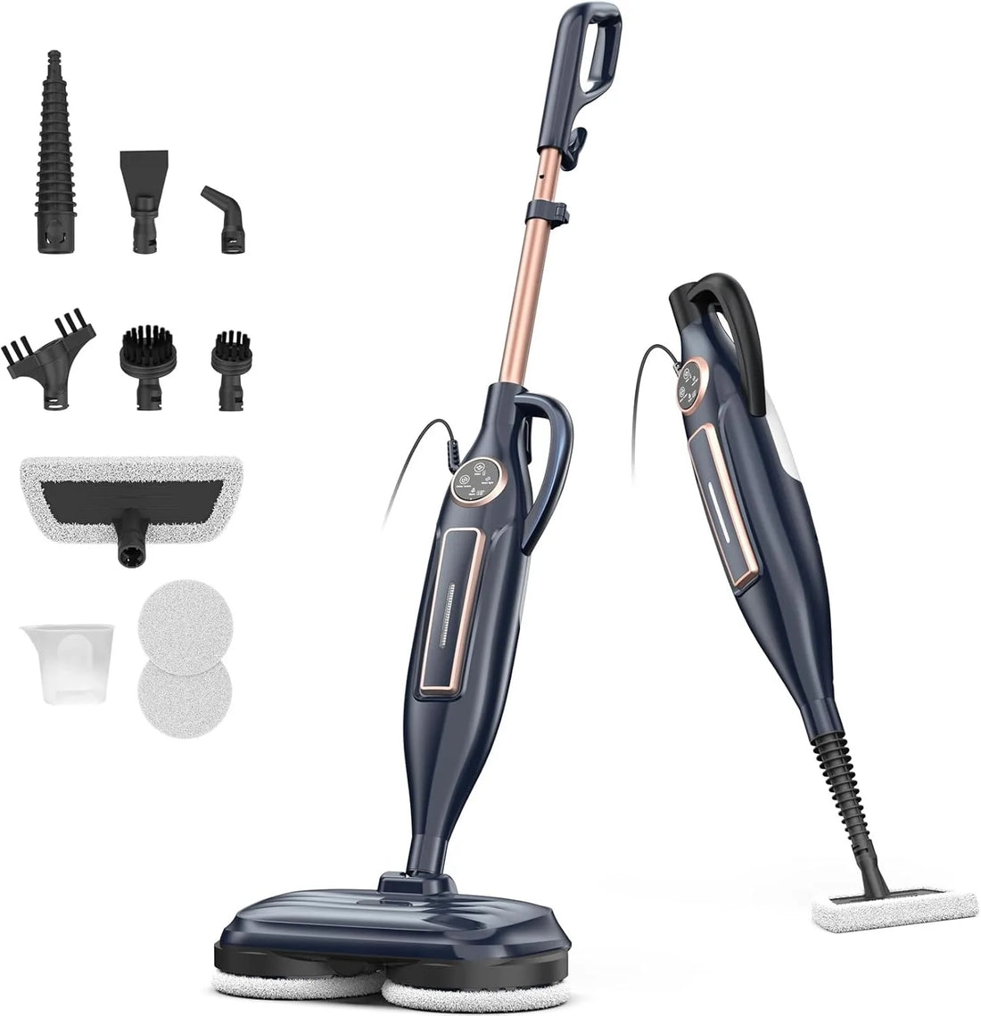 Devoac Lightweight Steam Mop With Rotating Pad For Floors