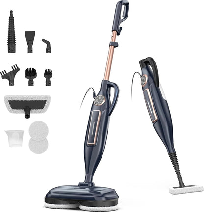 Devoac Lightweight Steam Mop With Rotating Pad For Floors