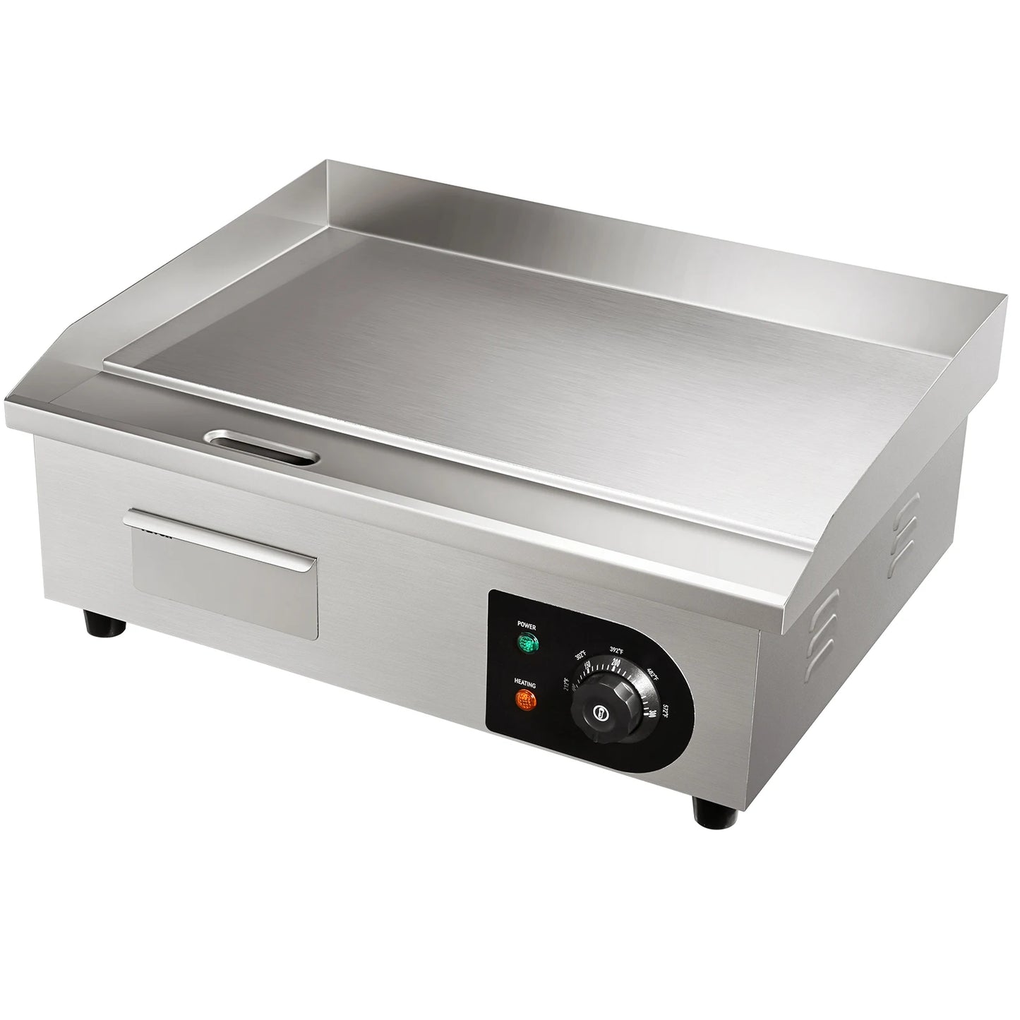 SucceBuy Commercial Electric Grill Flat Pan Stainless Steel Griddle