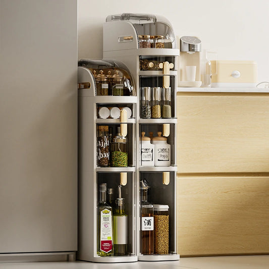 HiMISS Storage Cabinet Rack For Kitchen And Bathroom Organization