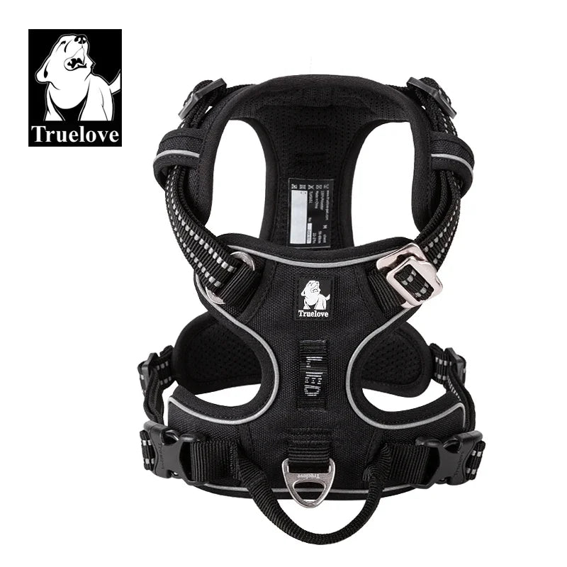 TRUELOVECN Truelove Reflective Nylon Dog Harness No Pull Adjustable