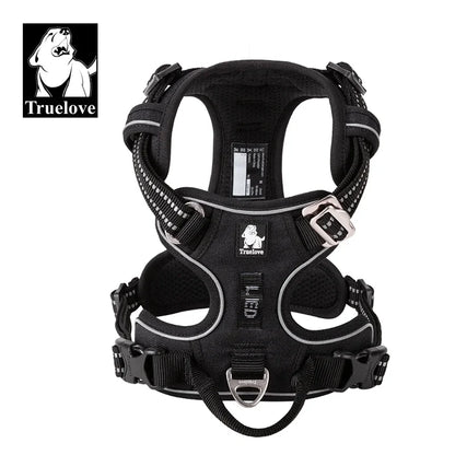 TRUELOVECN Truelove Reflective Nylon Dog Harness No Pull Adjustable