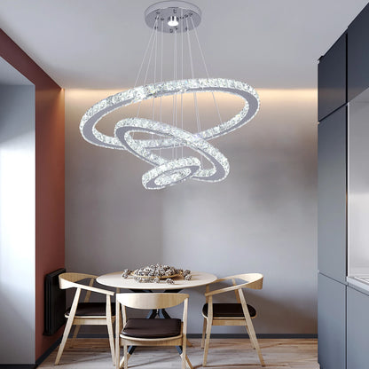 Vinilky Crystal Pendant Ceiling Light Fixture Modern Home Decor