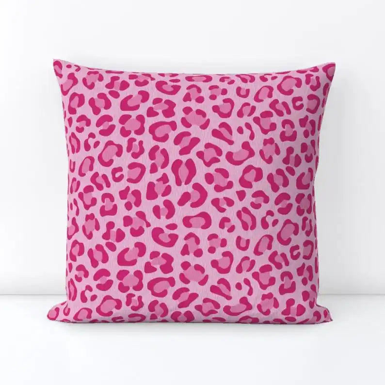 Leopard Print Throw Pillow Cover With Y2K Style Home Accent