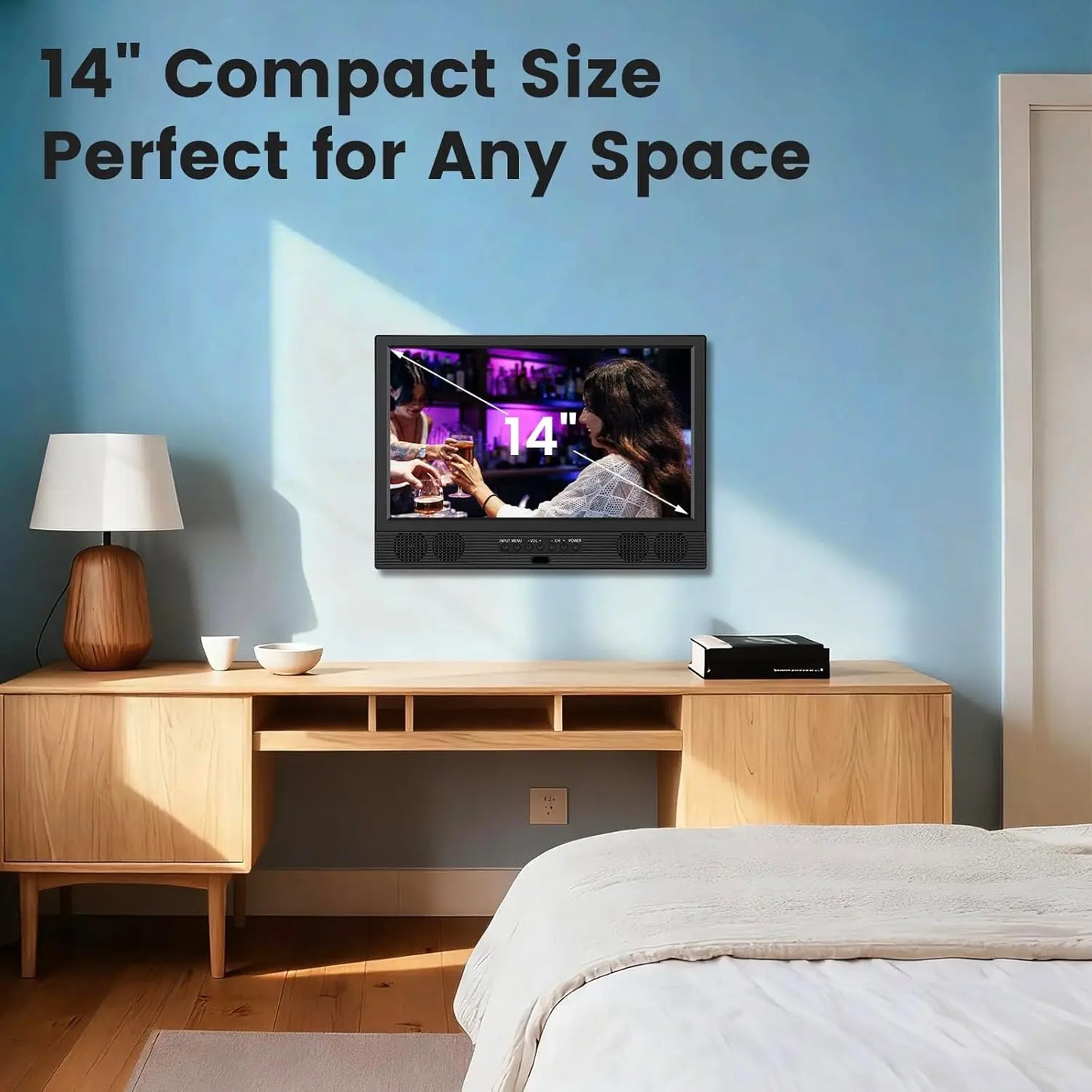 Portable Smart TV HD Screen Built In Apps HDMI USB