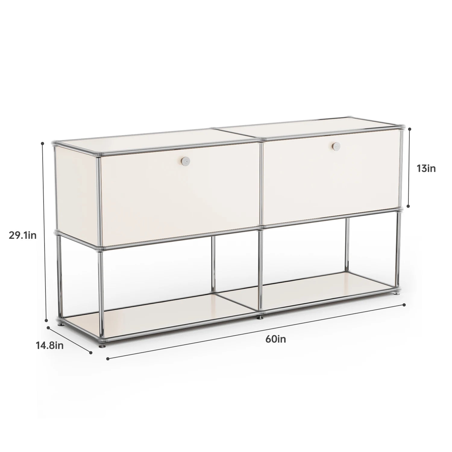 Modern Stainless Steel Storage Cabinet For Living Room And Home Office TV Stand