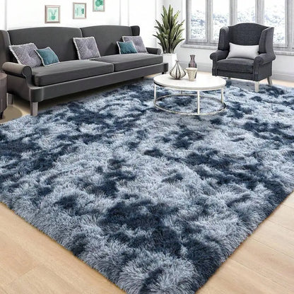 Modern Soft Shag Rug For Bedroom And Living Room With Plush Carpet