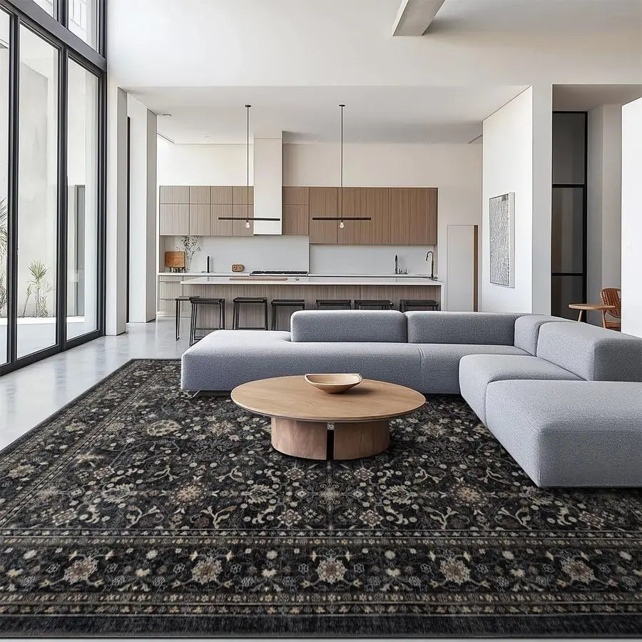 Non Slip Machine Washable Rug Ultra Soft For Living Room