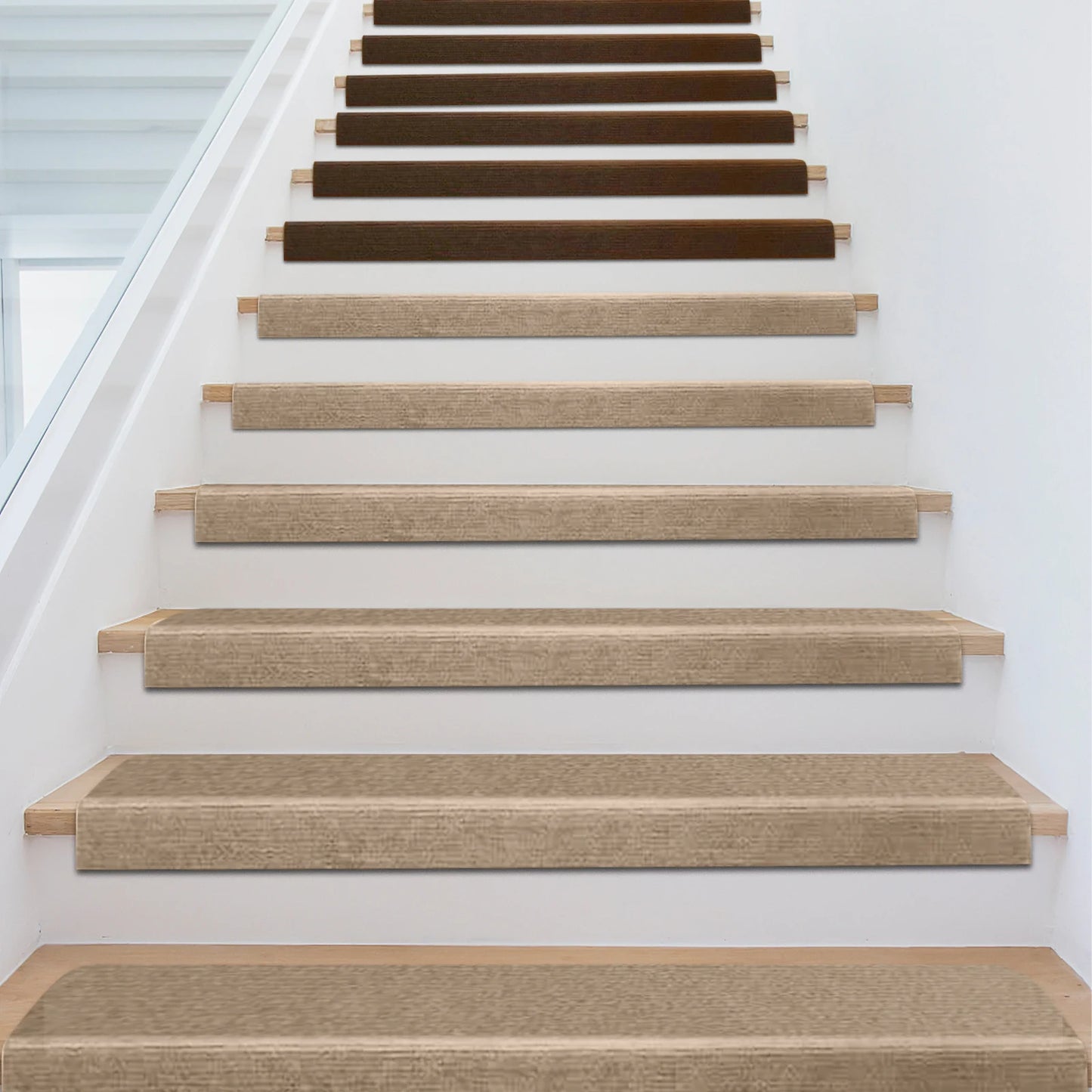 NONECN Stair Treads Indoor Non Slip Mats Set of 13