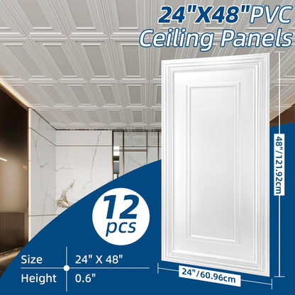 Art3d 3D Drop Ceiling Panels With Fireproof Sound Absorption