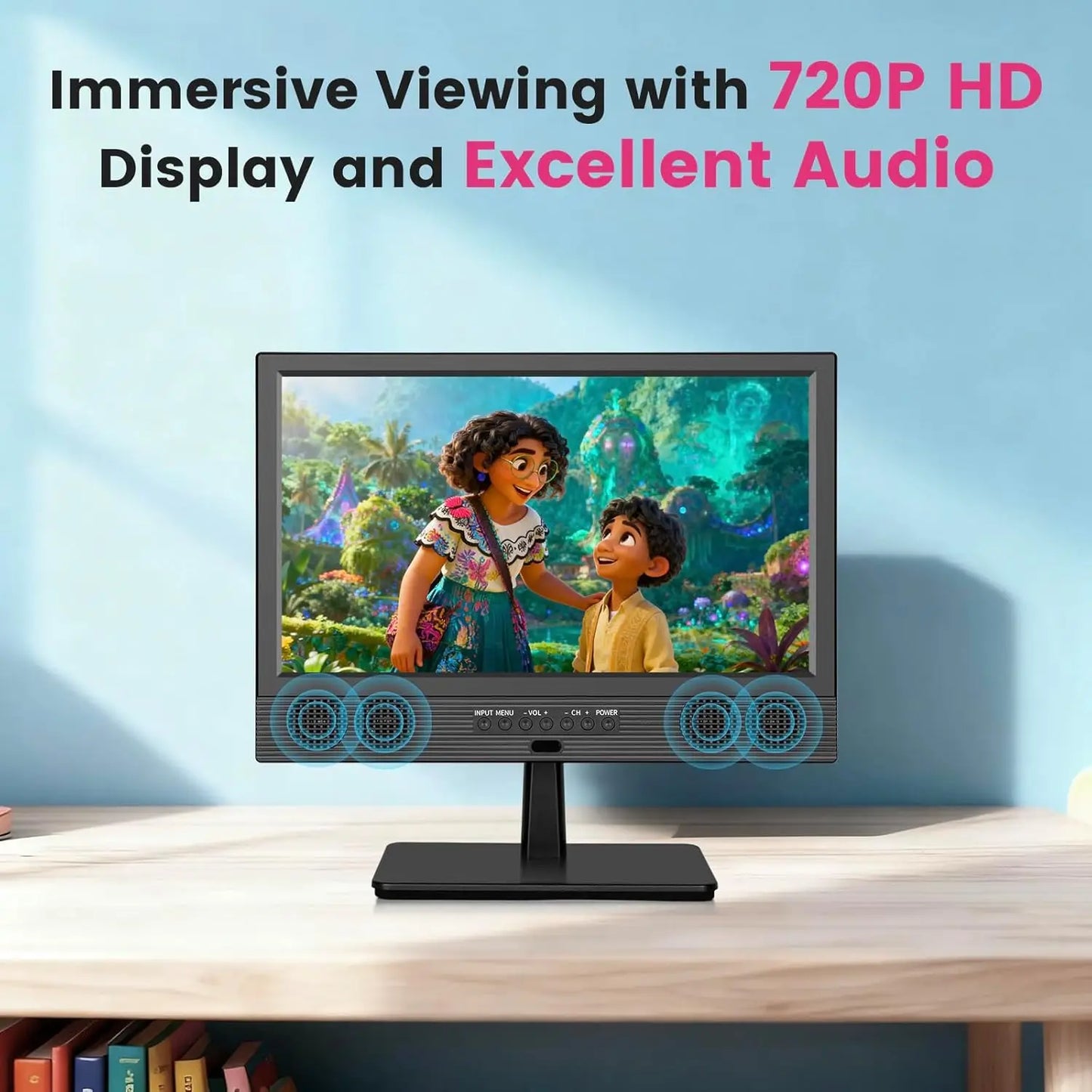 Portable Smart TV HD Screen Built In Apps HDMI USB