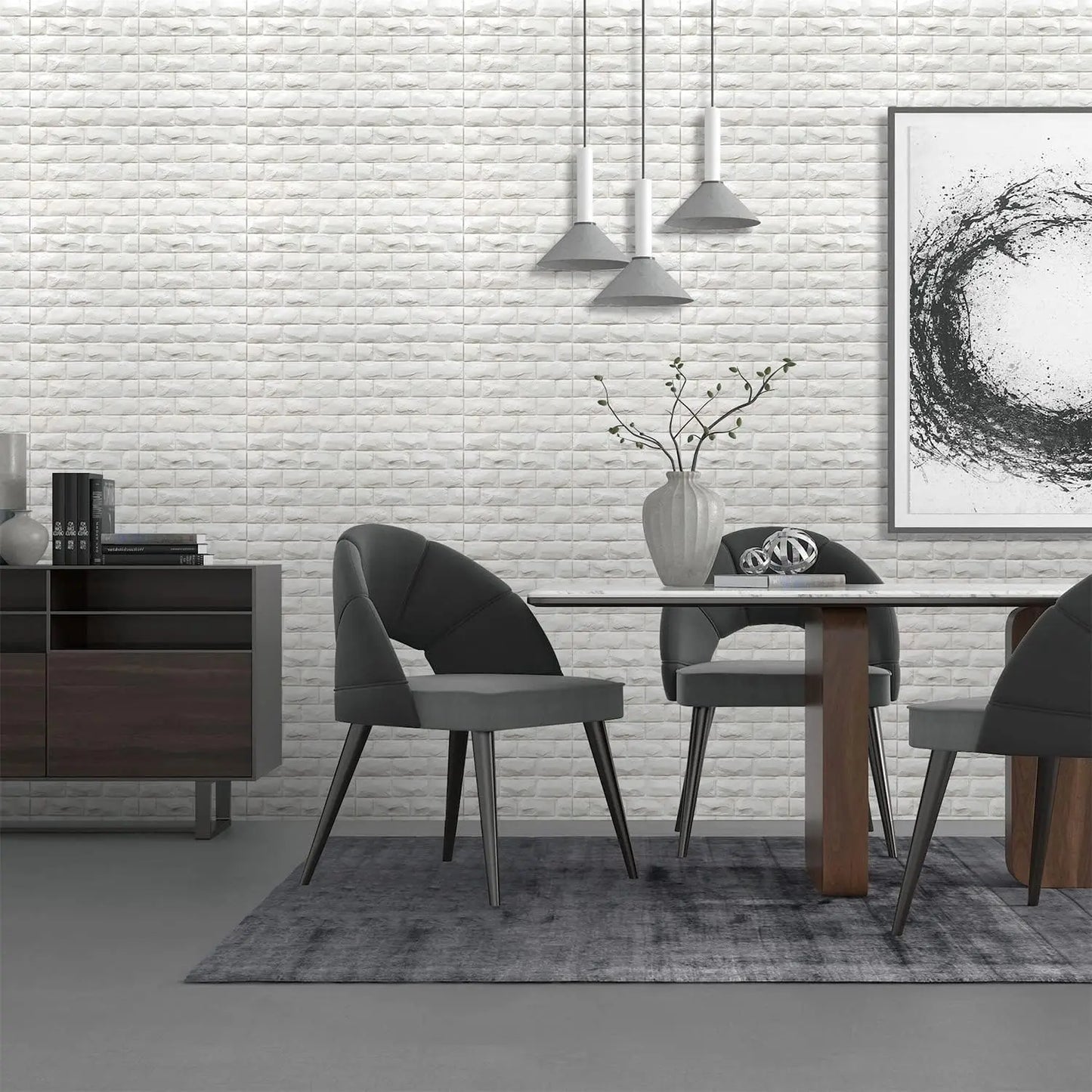 3D Wall Panels Peel And Stick Foam Brick Wallpaper Self-Adhesive