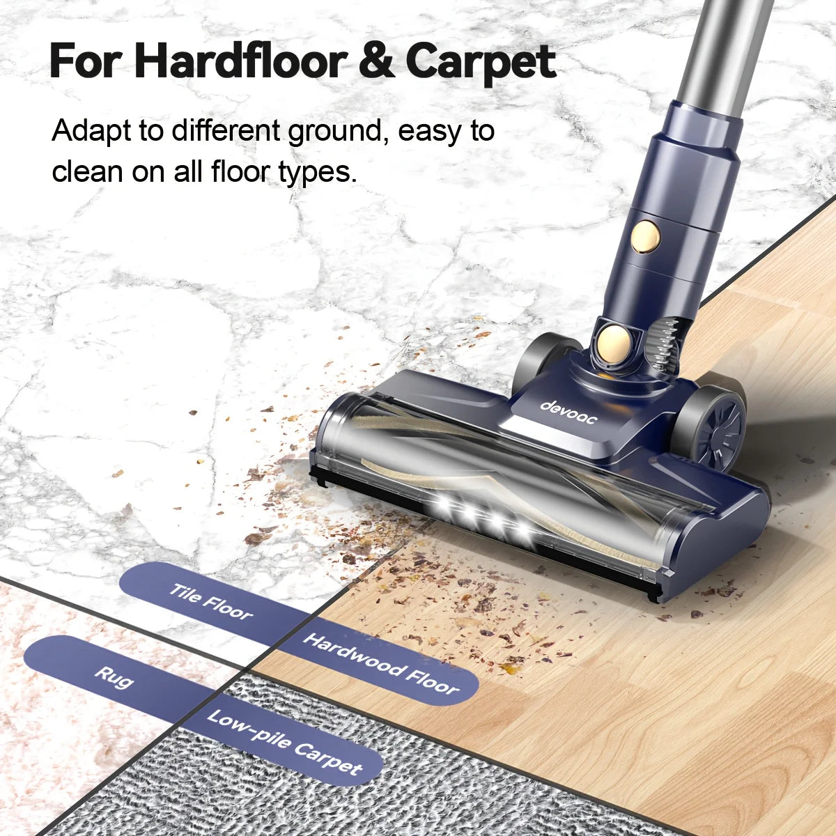 INSE I8 Corded Stick Vacuum Cleaner With HEPA Filter