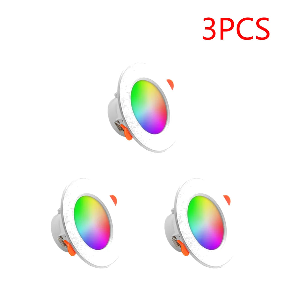 APWIKOGER Smart LED Downlight 10W RGB CCT Bluetooth Ceiling Lamp