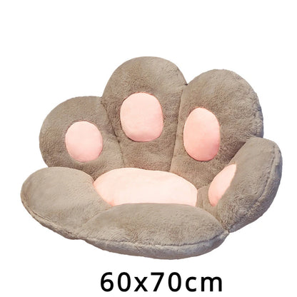 Soft Heart Shaped Cat Paw Plush Cushion