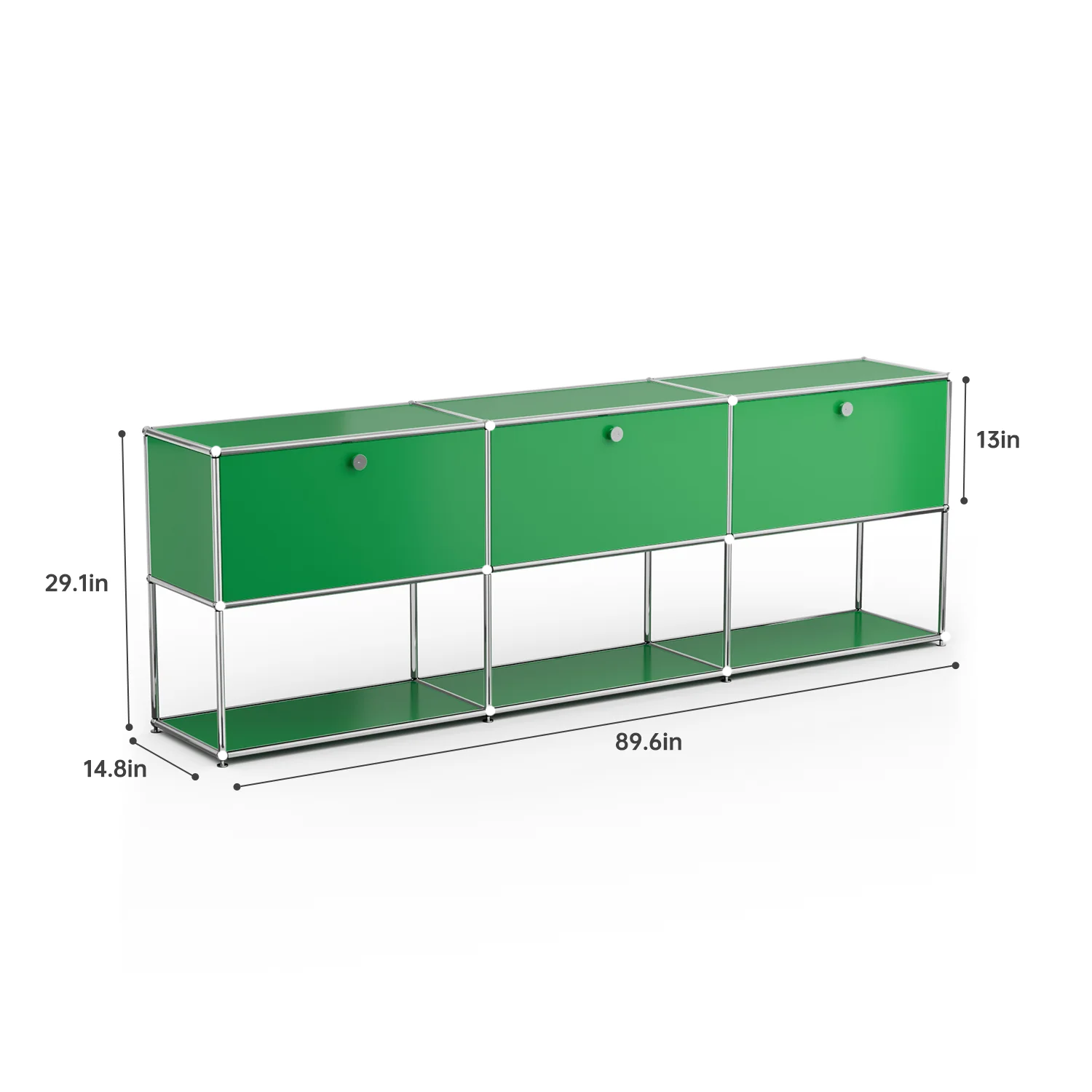 Modern Stainless Steel Storage Cabinet For Living Room And Home Office TV Stand