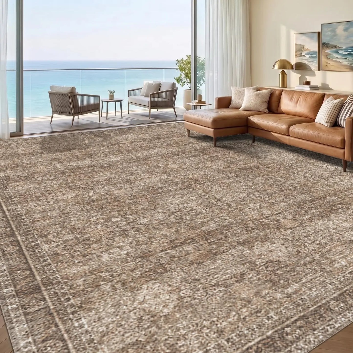 Ultra Soft Washable Area Rugs Non Slip Backing Stain Resistant