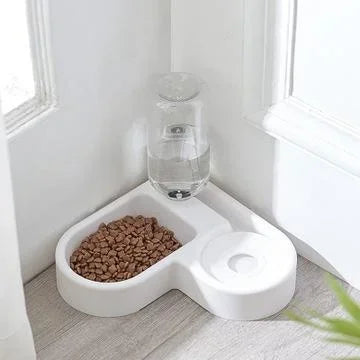 AEDG Automatic Pet Feeder and Water Bowl for Cats and Dogs