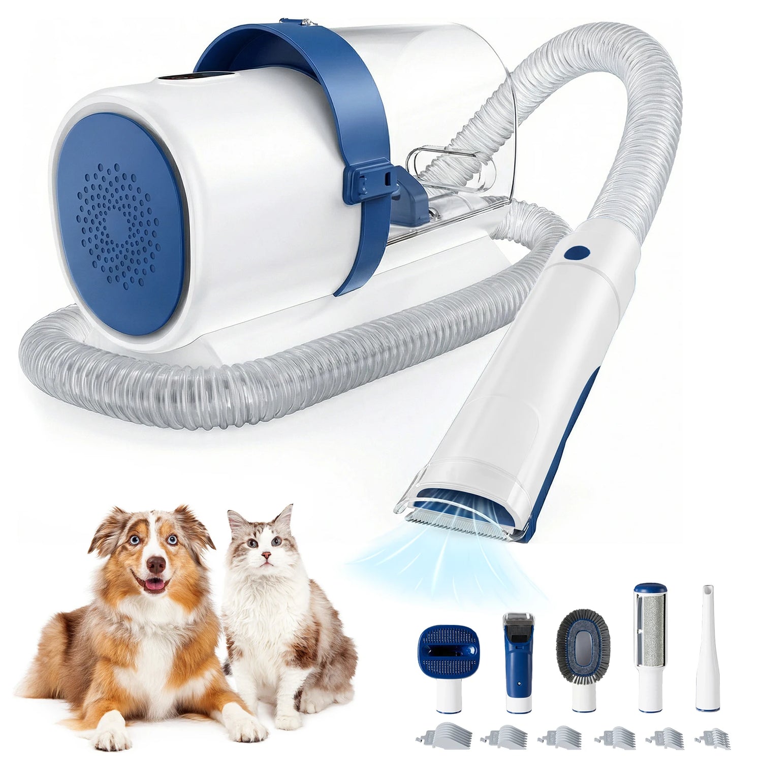 JHK 2.5L Professional Pet Grooming Vacuum Kit With Cordless Low Noise Clippers