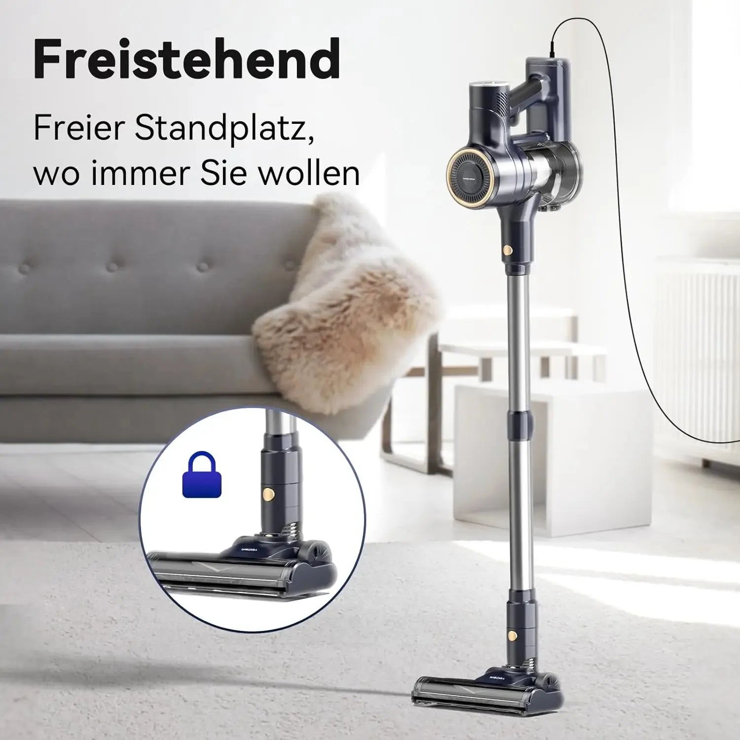 INSE I8 Corded Stick Vacuum Cleaner With HEPA Filter