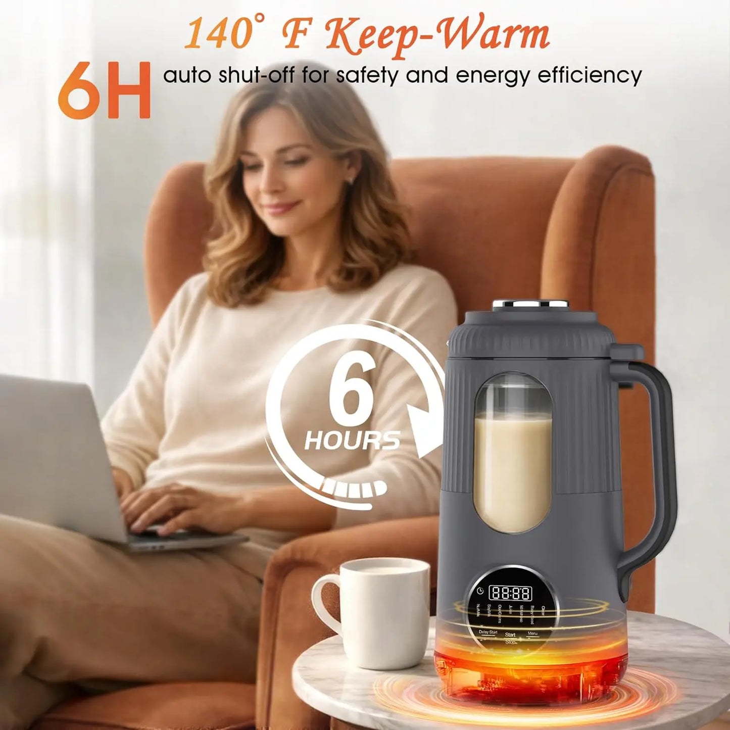 Automatic Nut Milk Maker Machine For Homemade Plant Based Milk