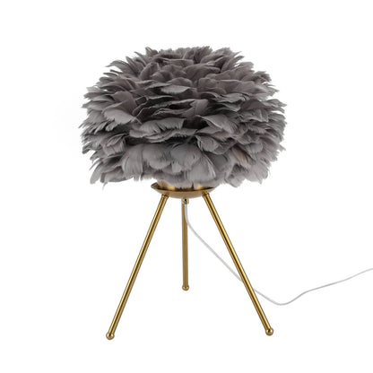 Feather Desk Lamp Tripod for Study and Living Spaces