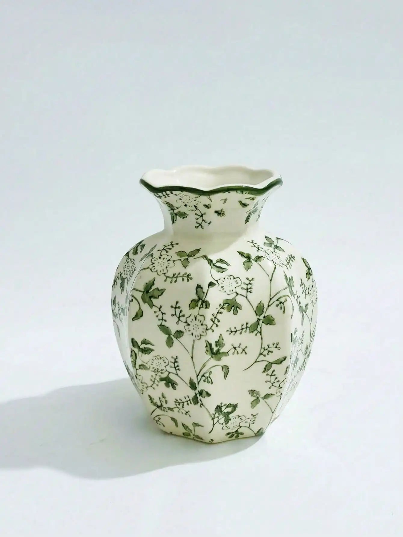 Porcelain Vase Chinese Retro Floral Decor Living Room Office