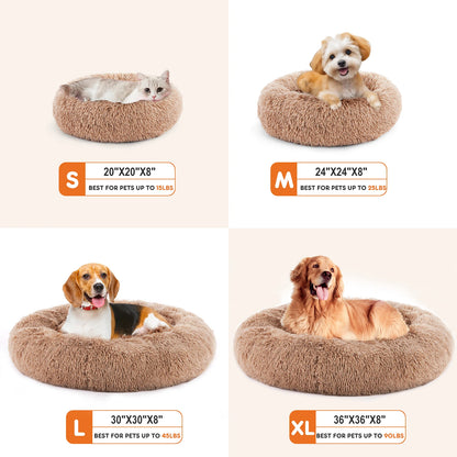 JHK Calming Dog Bed For Medium To Large Dogs Plush