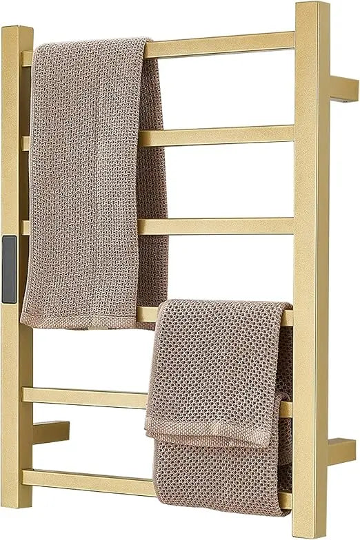 Stainless Steel Wall-Mount Towel Warmer With Six Bars