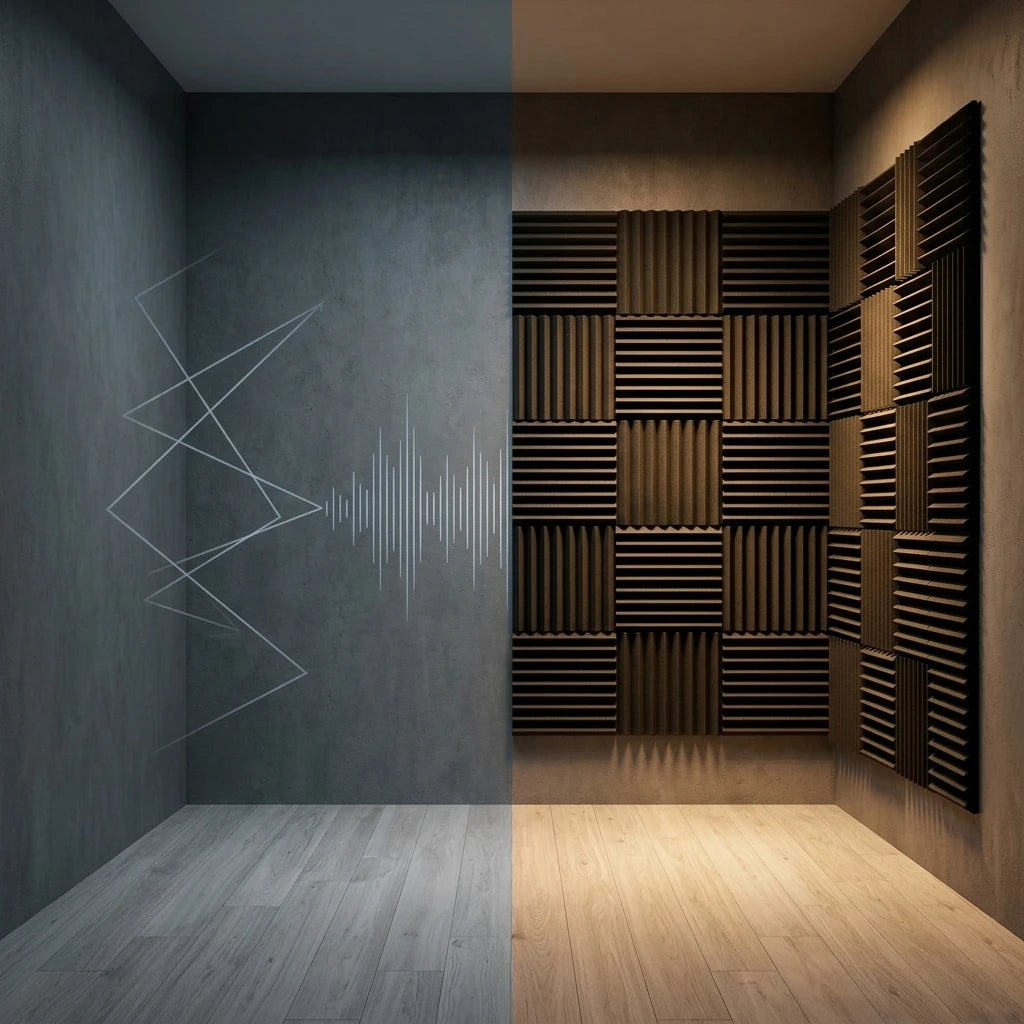 52 Pack Acoustic Foam Panels for Home Recording Studio