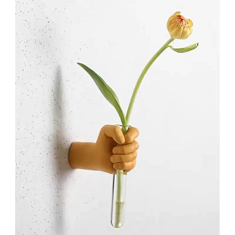 Modern Geometric Resin Wall Vase Wall Mounted Decor For Home