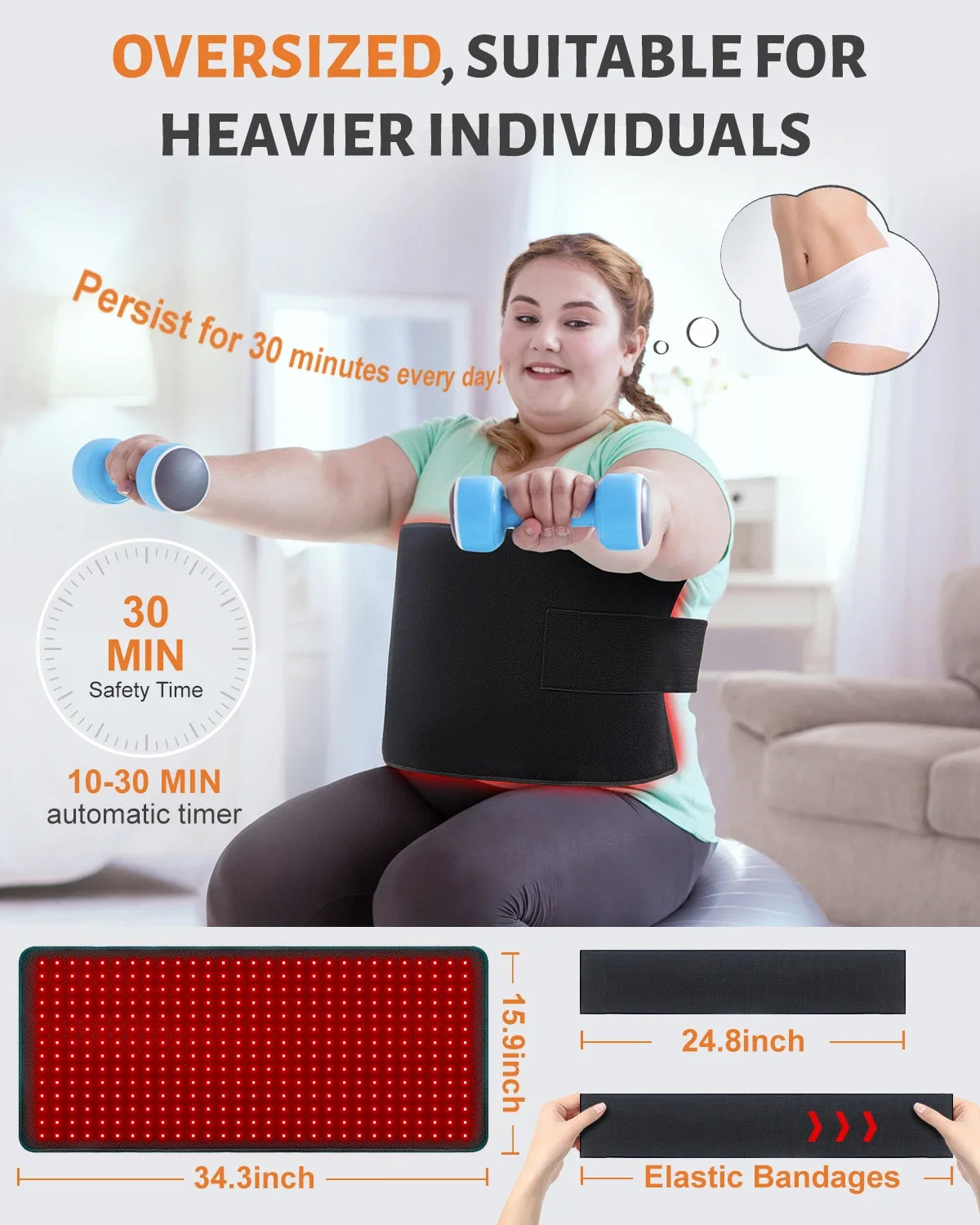 Astarexin LED Red Light Therapy Heating Mat Relieves Pain