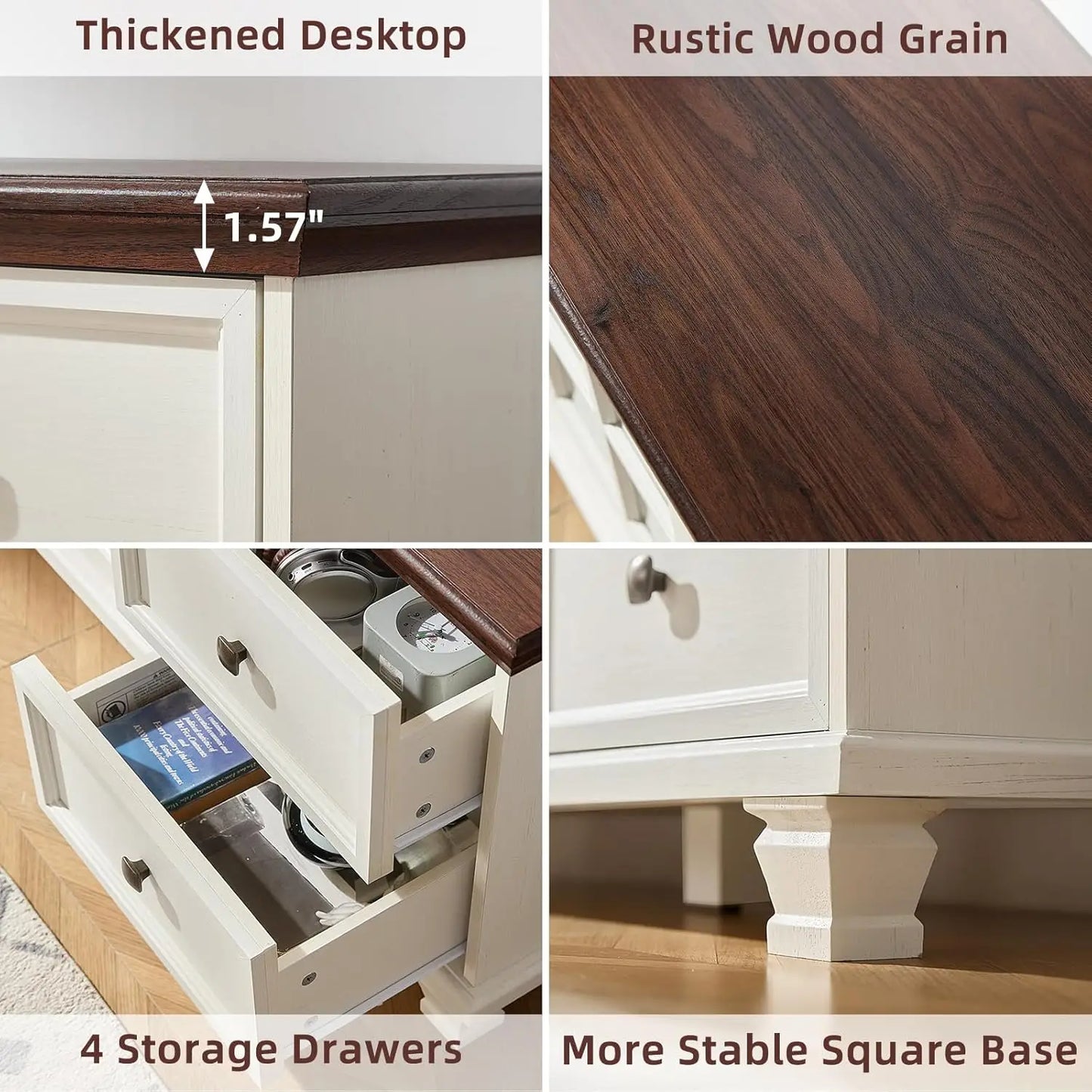 TV Stand And Coffee Table Set Rustic Wood Living Room