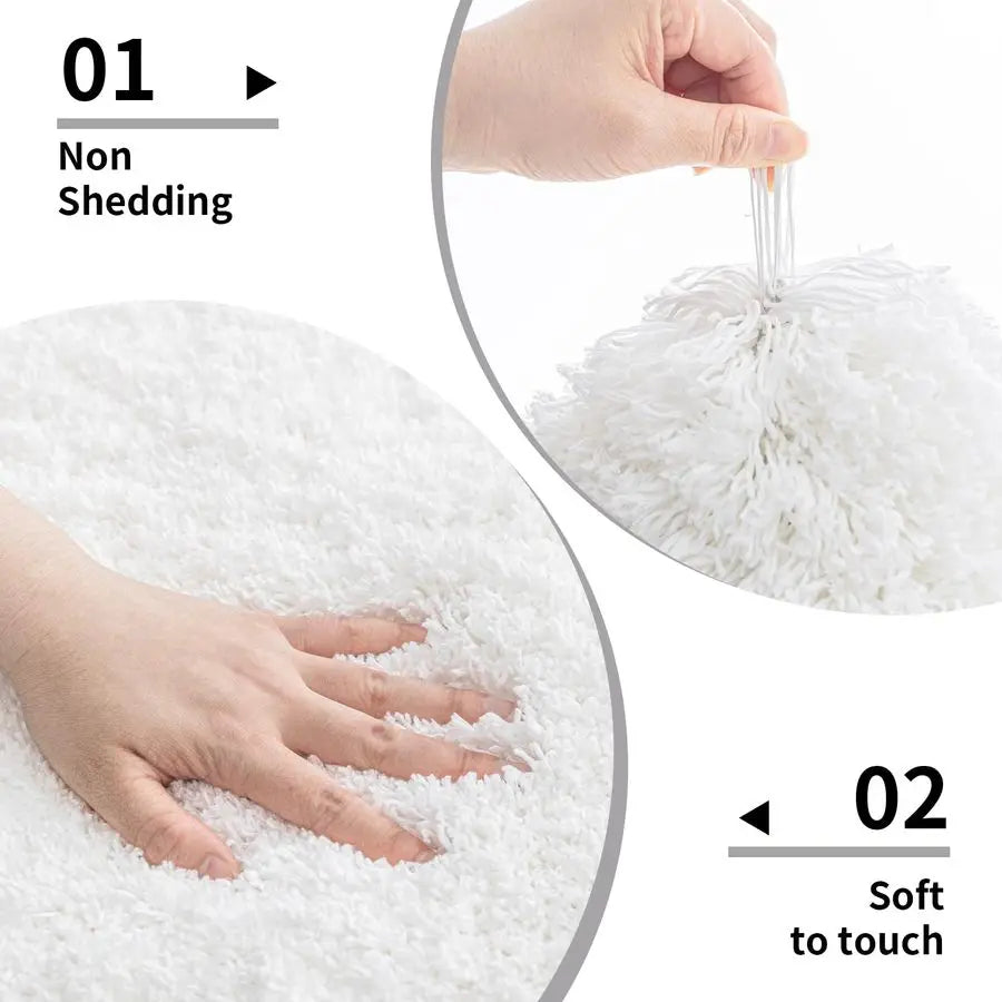 Non Slip Plush Bath Mat Ultra Absorbent For Home Use