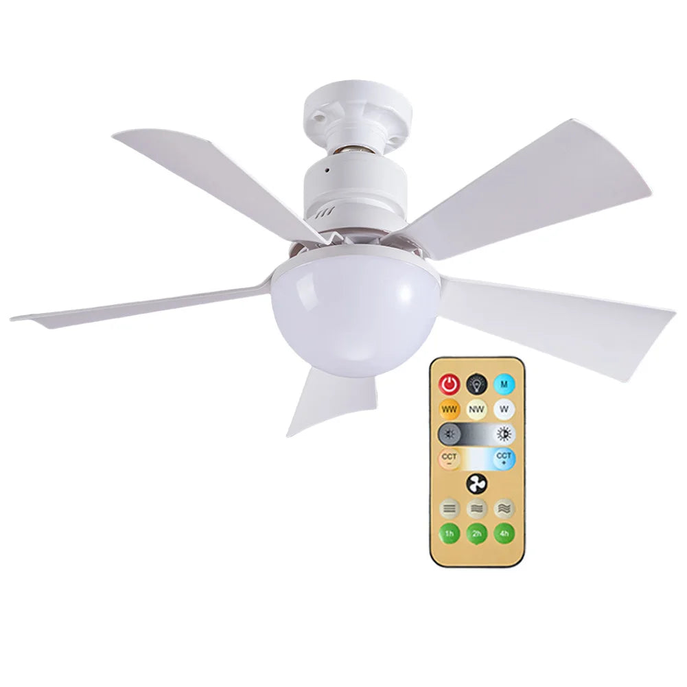 ALLOET 30W LED Ceiling Fan With Remote Control Three Speeds