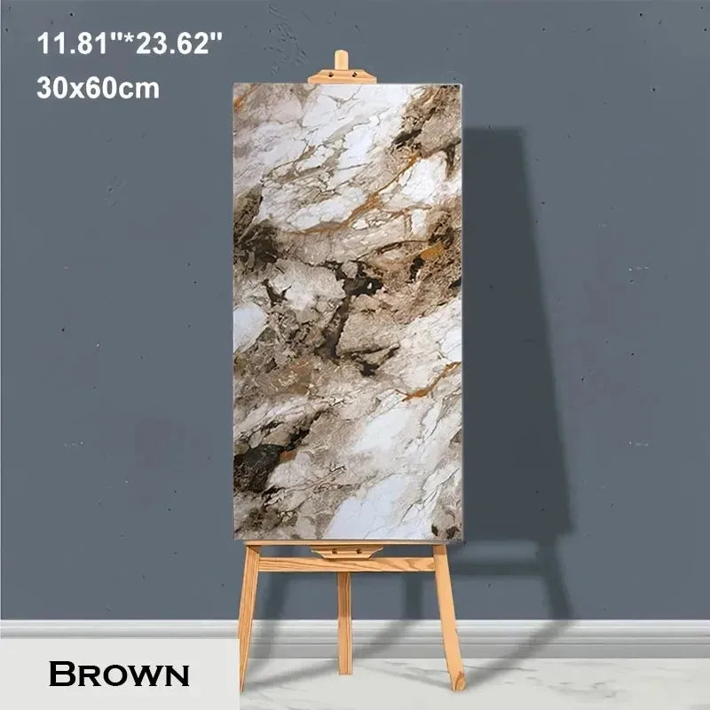 Marble PVC Self-Adhesive Floor Tiles Waterproof Peel Stick Removable