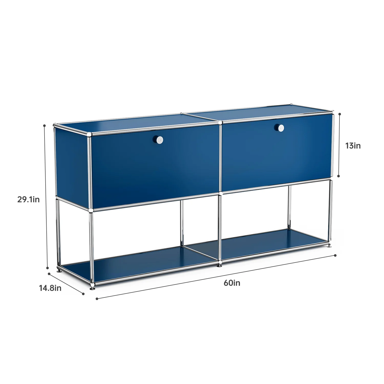 Modern Stainless Steel Storage Cabinet For Living Room And Home Office TV Stand