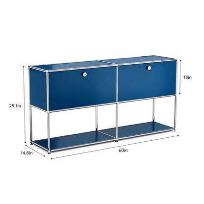 Modern Stainless Steel Storage Cabinet For Living Room And Home Office TV Stand