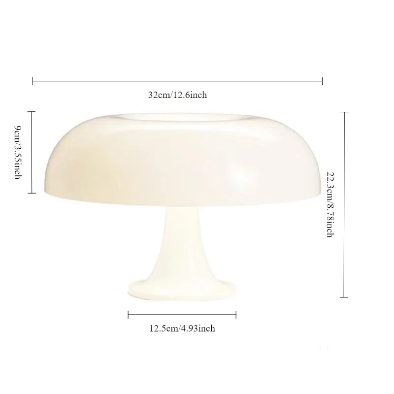 Mushroom Desk Lamp Rechargeable Battery LED Lighting For Bedroom Decor
