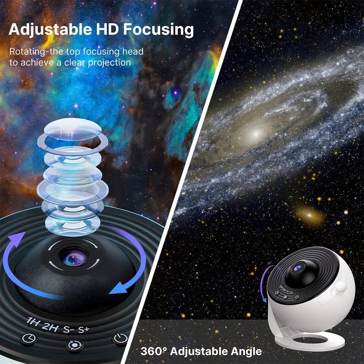 Aiopp 13 In 1 Star Projector Galaxy Night Light Bedroom