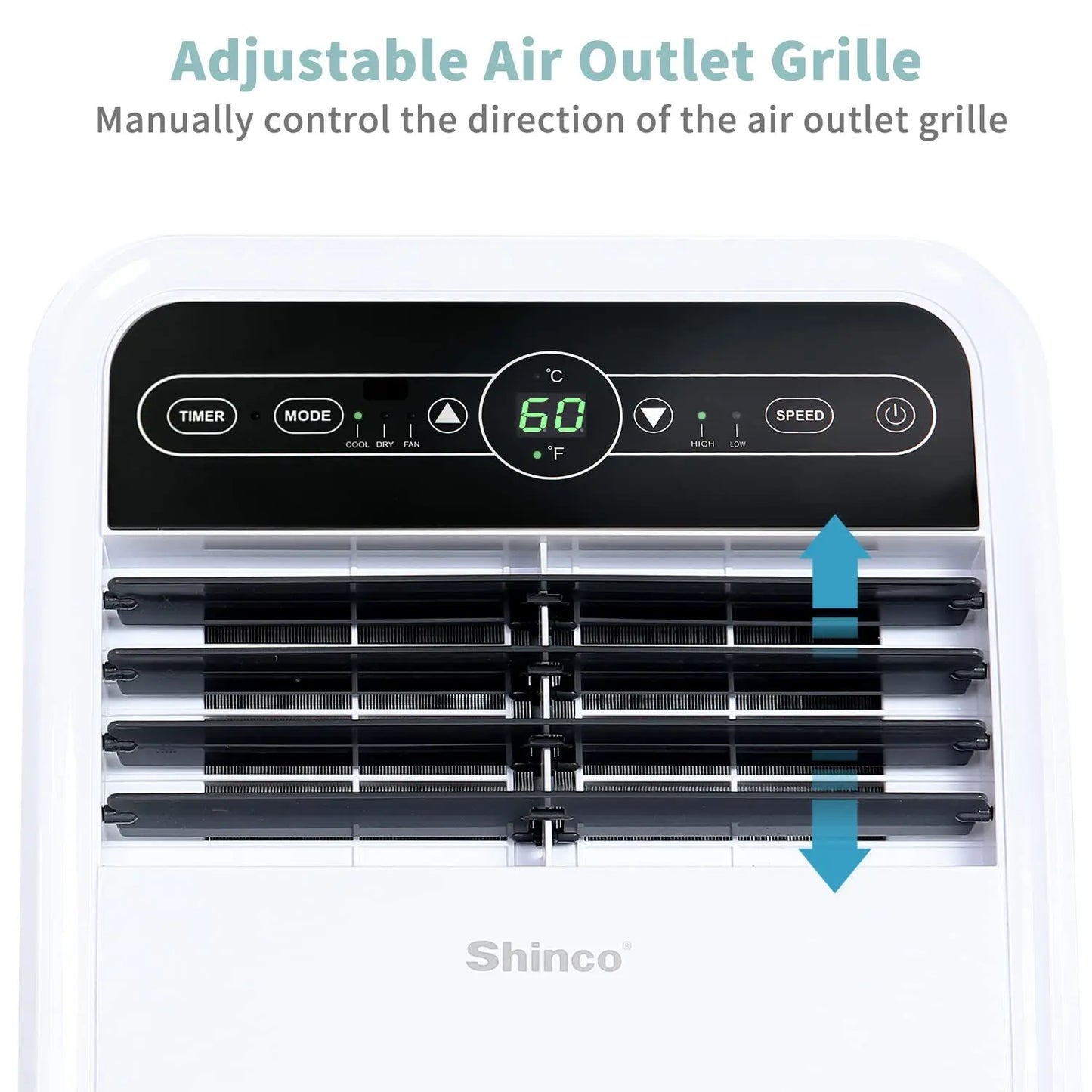 Shinco Portable Air Conditioner With Built In Dehumidifier