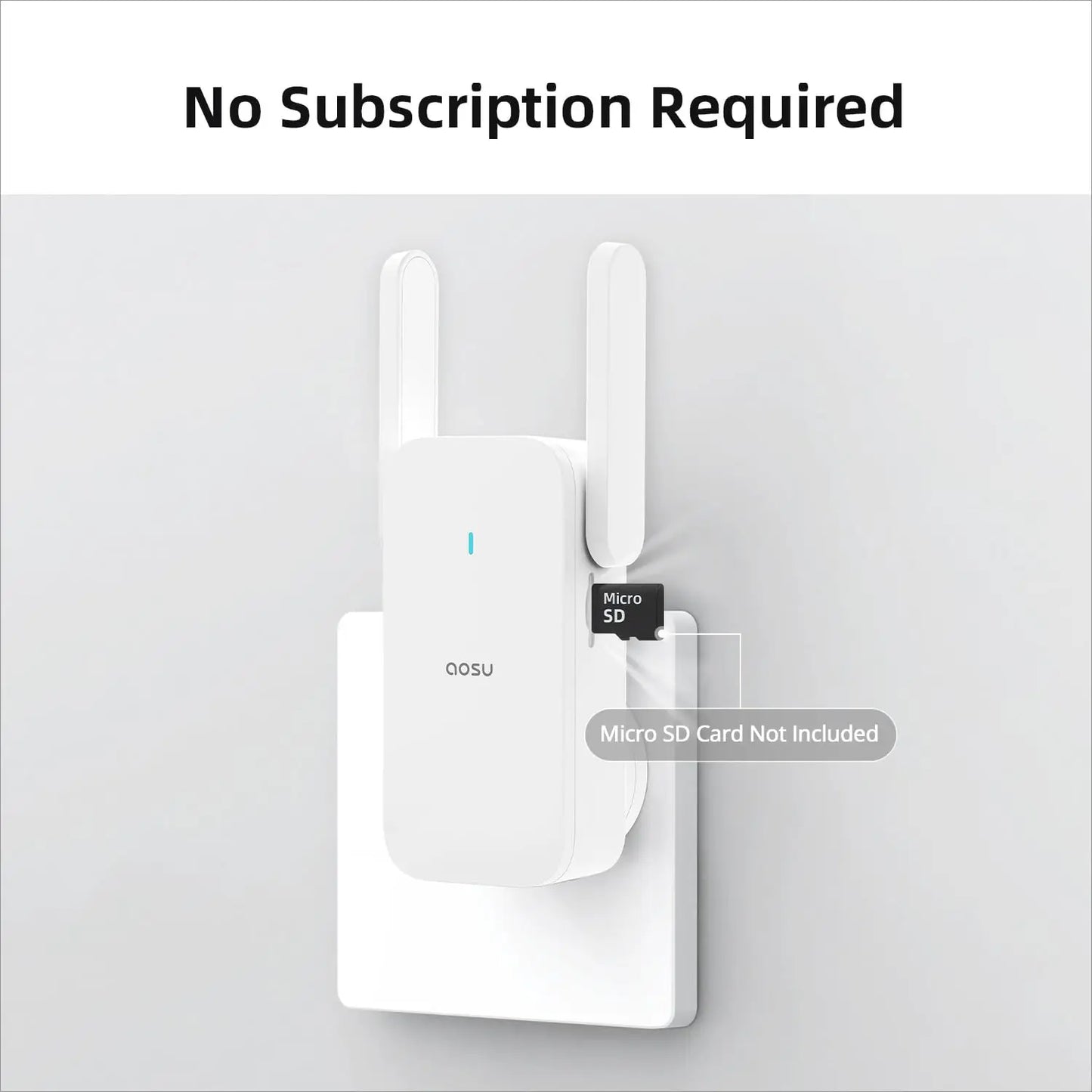 AOSU 3MP WiFi Doorbell 5000mAh Battery AI Detection Alexa