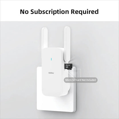 AOSU 3MP WiFi Doorbell 5000mAh Battery AI Detection Alexa