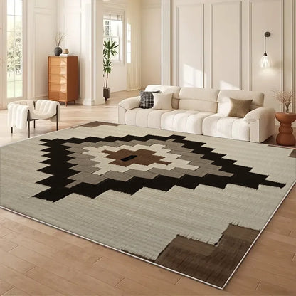 VIKAMA Moroccan Geometry Area Rug Modern Wabi Sabi Living Room