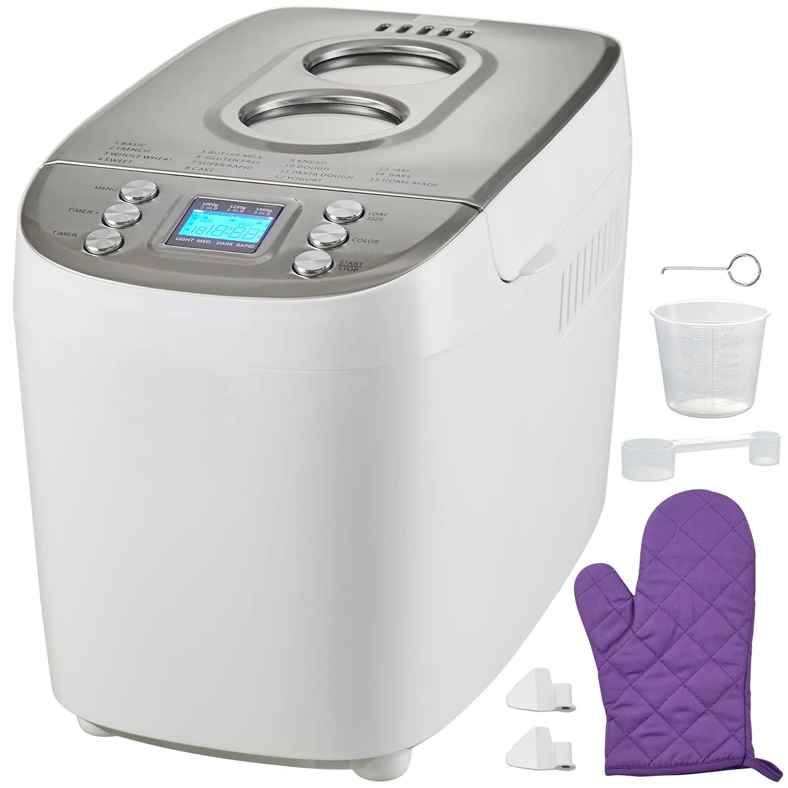 Programmable Automatic Bread Maker For Home Kitchen Baking