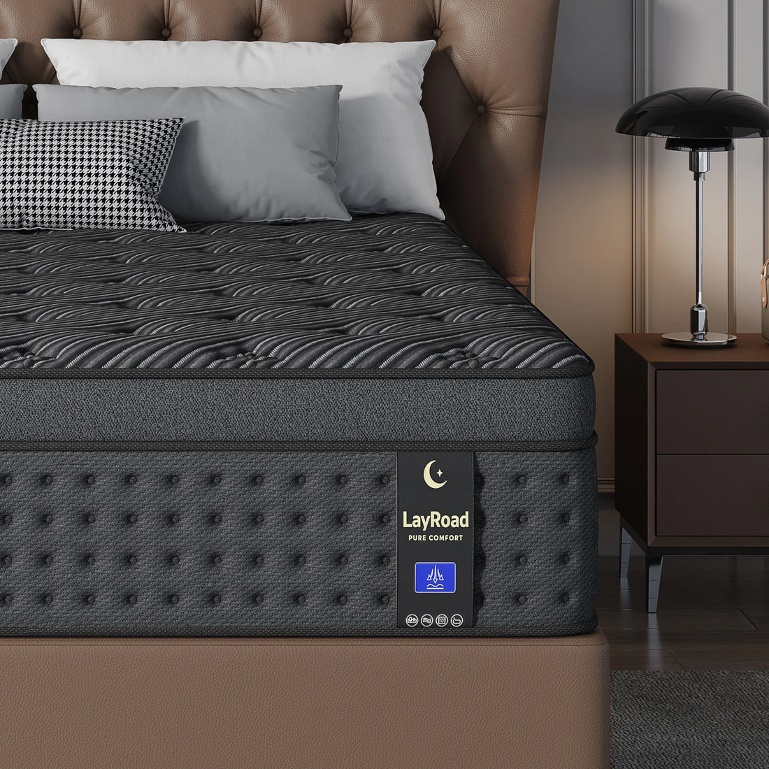 Memory Foam Spring Mattress With Gel And Pocket Springs